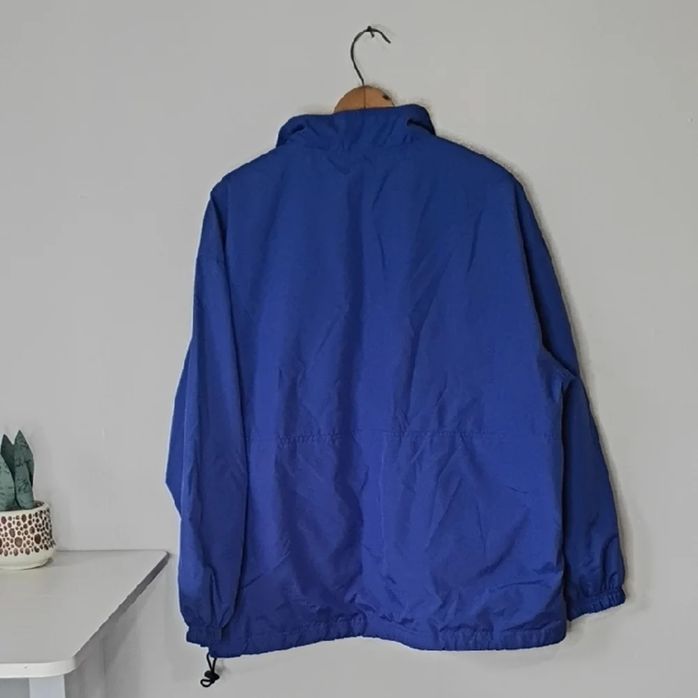 Saint Johns Bay Men’s Blue Half-Zip Windbreaker Jacket • Size Large  Lightweight